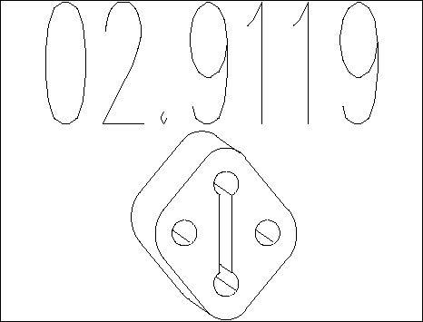 MTS 02.9119 - Supporto, Silenziatore www.autoricambi360.it
