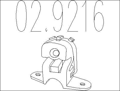 MTS 02.9216 - Supporto, Silenziatore www.autoricambi360.it