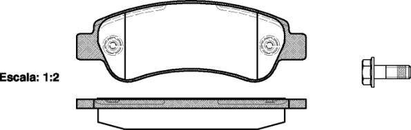 FCA 6000629127 - Kit pastiglie freno, Freno a disco www.autoricambi360.it