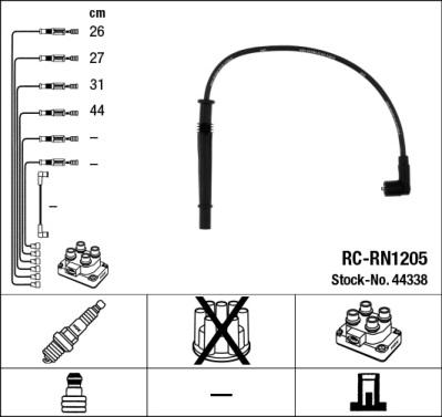 NGK 44338 - Kit cavi accensione www.autoricambi360.it