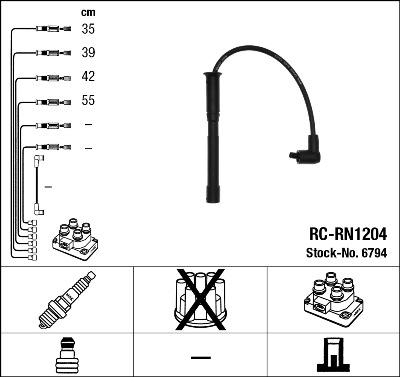NGK 6794 - Kit cavi accensione www.autoricambi360.it