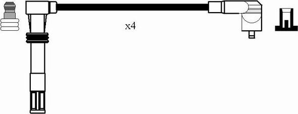 NGK 0501 - Kit cavi accensione www.autoricambi360.it