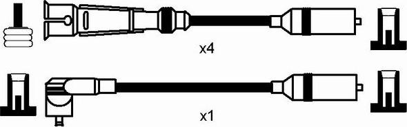 NGK 0502 - Kit cavi accensione www.autoricambi360.it