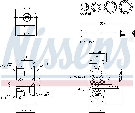 Nissens 999448 - Valvola ad espansione, Climatizzatore www.autoricambi360.it