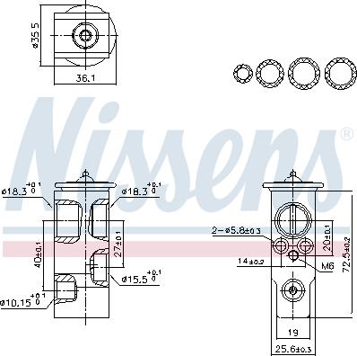 NISSENS 999455 - Valvola ad espansione, Climatizzatore www.autoricambi360.it