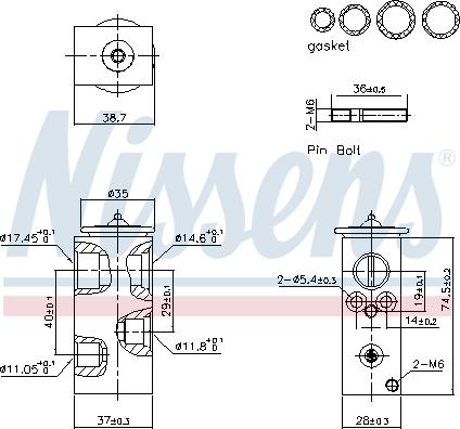 Nissens 999456 - Valvola ad espansione, Climatizzatore www.autoricambi360.it