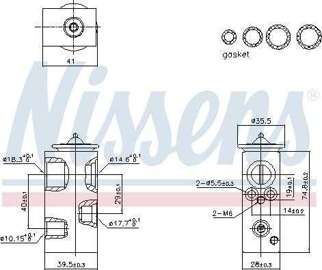 NISSENS 999450 - Valvola ad espansione, Climatizzatore www.autoricambi360.it