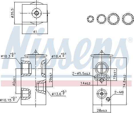 NISSENS 999457 - Valvola ad espansione, Climatizzatore www.autoricambi360.it