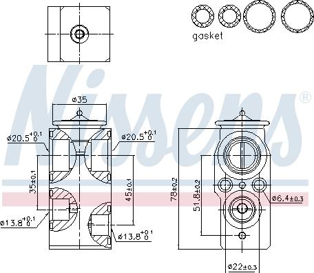 NISSENS 999421 - Valvola ad espansione, Climatizzatore www.autoricambi360.it