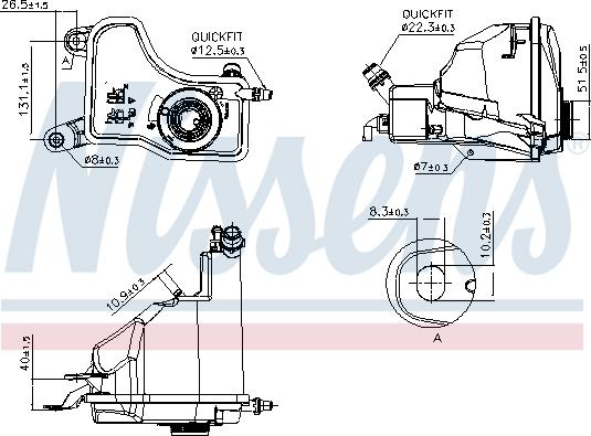 NISSENS 996153 - Serbatoio compensazione, Refrigerante www.autoricambi360.it