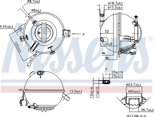 NISSENS 996116 - Serbatoio compensazione, Refrigerante www.autoricambi360.it