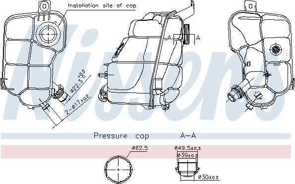 NISSENS 996337 - Serbatoio compensazione, Refrigerante www.autoricambi360.it
