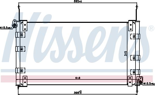 NISSENS 94437 - Condensatore, Climatizzatore www.autoricambi360.it