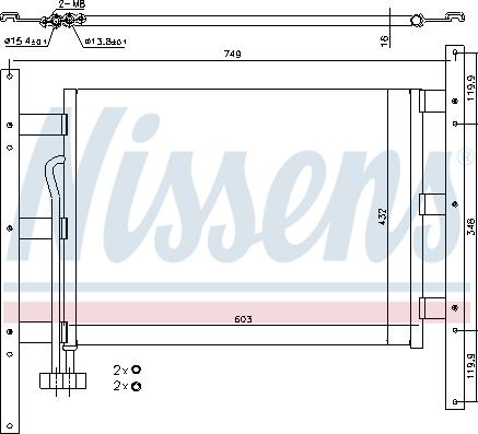 NISSENS 94682 - Condensatore, Climatizzatore www.autoricambi360.it