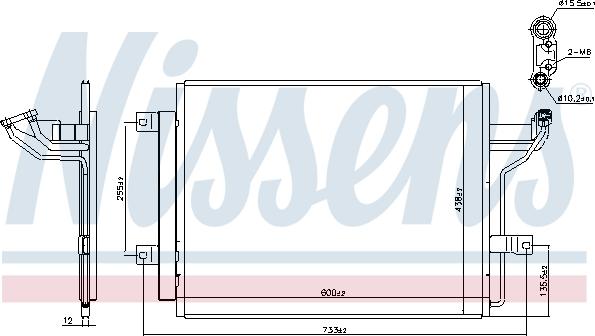 NISSENS 940909 - Condensatore, Climatizzatore www.autoricambi360.it