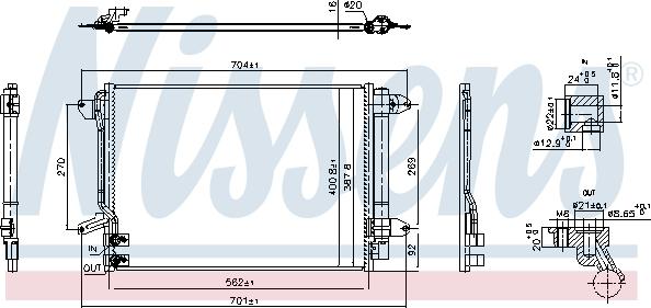 NISSENS 940907 - Condensatore, Climatizzatore www.autoricambi360.it