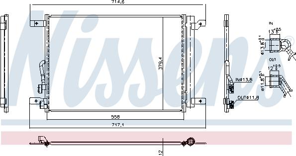 NISSENS 940974 - Condensatore, Climatizzatore www.autoricambi360.it