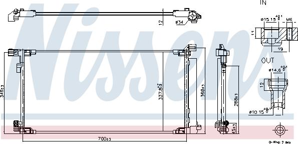 NISSENS 940970 - Condensatore, Climatizzatore www.autoricambi360.it