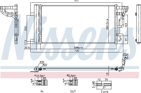 NISSENS 940978 - Condensatore, Climatizzatore www.autoricambi360.it