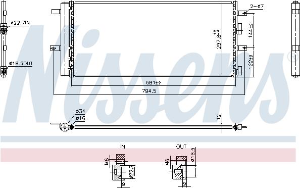 NISSENS 940899 - Condensatore, Climatizzatore www.autoricambi360.it