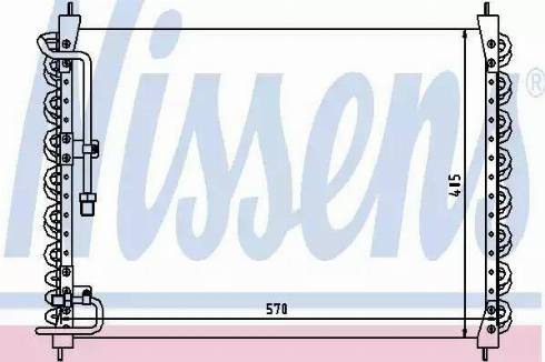Nissens 94150 - Condensatore, Climatizzatore www.autoricambi360.it
