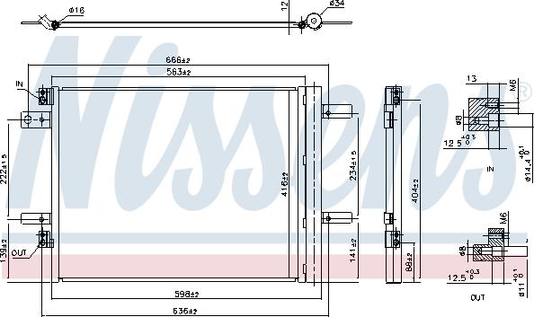 Nissens 941091 - Condensatore, Climatizzatore www.autoricambi360.it