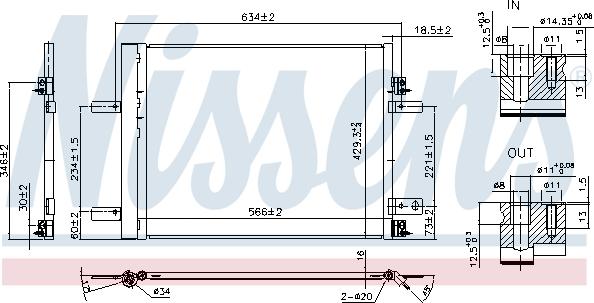 Nissens 941042 - Condensatore, Climatizzatore www.autoricambi360.it