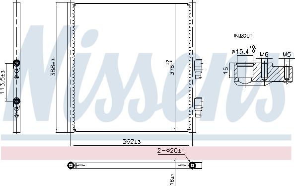 NISSENS 941308 - Condensatore, Climatizzatore www.autoricambi360.it