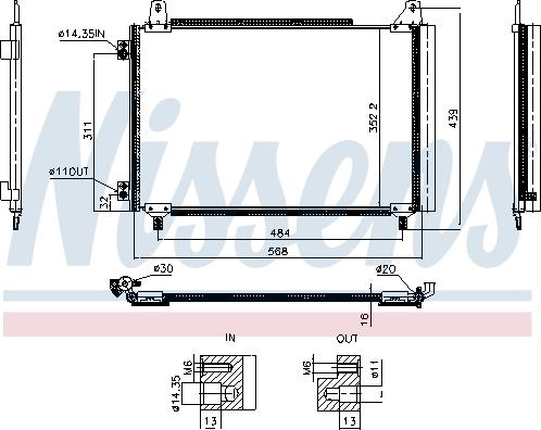 NISSENS 941243 - Condensatore, Climatizzatore www.autoricambi360.it