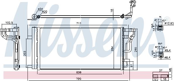 NISSENS 941289 - Condensatore, Climatizzatore www.autoricambi360.it