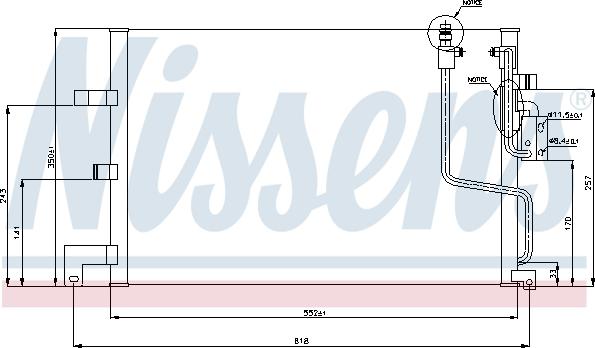 NISSENS 94259 - Condensatore, Climatizzatore www.autoricambi360.it