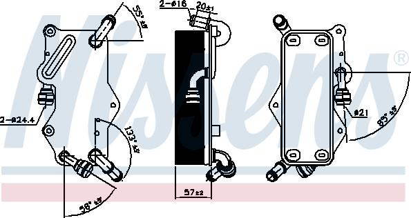 Nissens 90942 - Radiatore olio, Cambio automatico www.autoricambi360.it