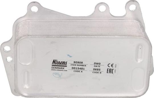 Nissens 90908 - Radiatore olio, Cambio automatico www.autoricambi360.it