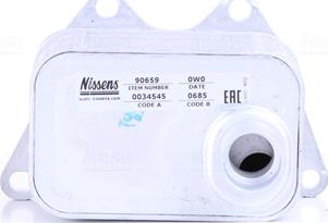 NISSENS 90659 - Radiatore olio, Olio motore www.autoricambi360.it