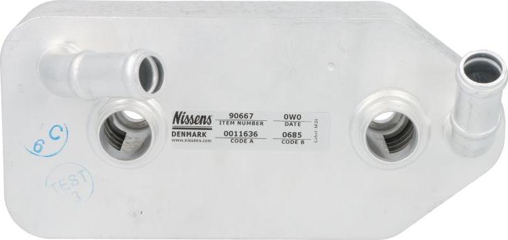 Nissens 90667 - Radiatore olio, Cambio automatico www.autoricambi360.it