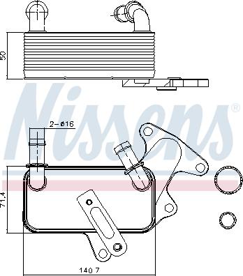 NISSENS 91129 - Radiatore olio, Cambio automatico www.autoricambi360.it
