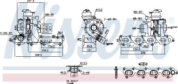NISSENS 93460 - Turbocompressore, Sovralimentazione www.autoricambi360.it