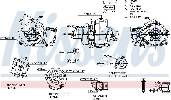 NISSENS 93502 - Turbocompressore, Sovralimentazione www.autoricambi360.it