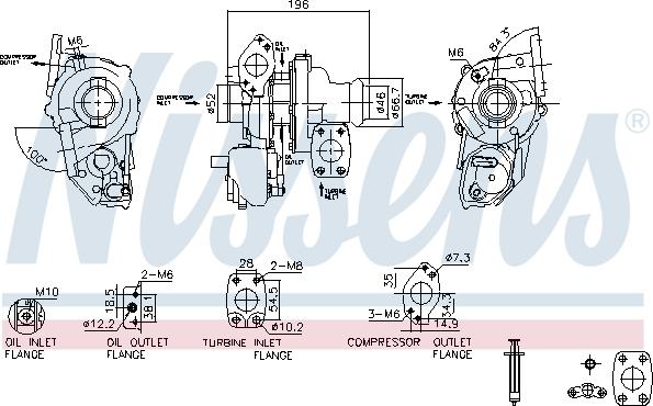 NISSENS 93514 - Turbocompressore, Sovralimentazione www.autoricambi360.it