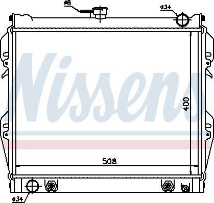 NISSENS 64728 - Radiatore, Raffreddamento motore www.autoricambi360.it