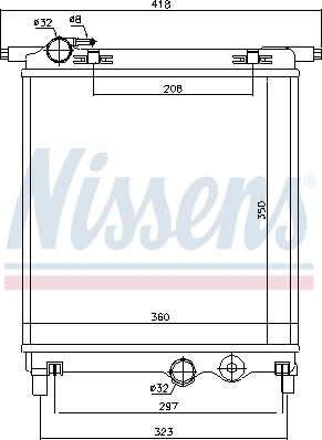 Nissens 692251 - Radiatore, Raffreddamento motore www.autoricambi360.it