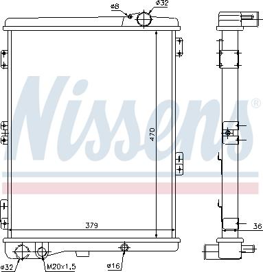 Nissens 693698 - Radiatore, Raffreddamento motore www.autoricambi360.it