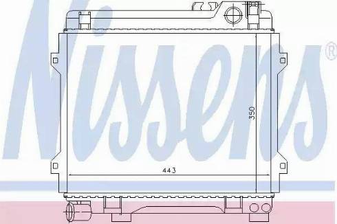 NISSENS 60658 - Radiatore, Raffreddamento motore www.autoricambi360.it