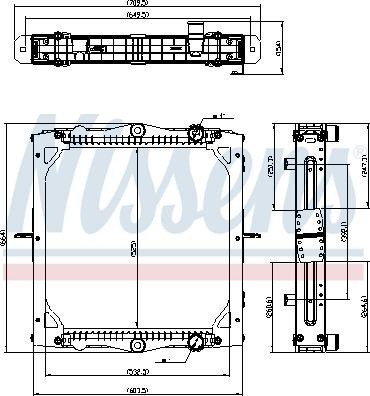 NISSENS 606775 - Radiatore, Raffreddamento motore www.autoricambi360.it