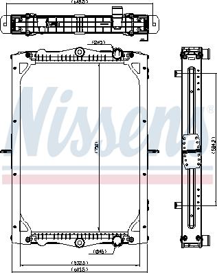 NISSENS 606772 - Radiatore, Raffreddamento motore www.autoricambi360.it