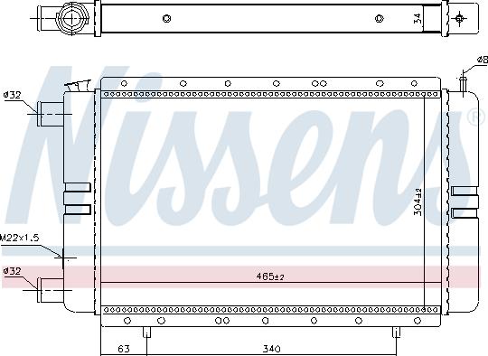 NISSENS 696537 - Radiatore, Raffreddamento motore www.autoricambi360.it