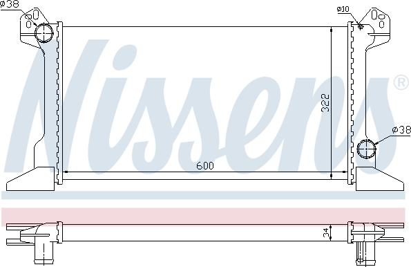 NISSENS 698524 - Radiatore, Raffreddamento motore www.autoricambi360.it