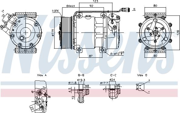 NISSENS 890945 - Compressore, Climatizzatore www.autoricambi360.it