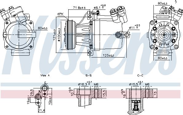 NISSENS 890950 - Compressore, Climatizzatore www.autoricambi360.it