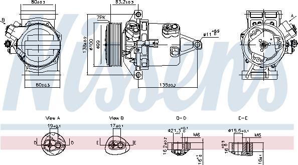 NISSENS 890980 - Compressore, Climatizzatore www.autoricambi360.it